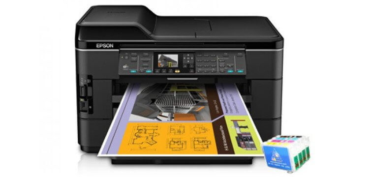 изображение МФУ Epson WorkForce WF-7520 с перезаправляемыми картриджами