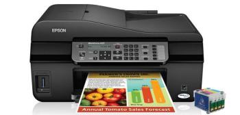 МФУ Epson WorkForce 435 с ПЗК и чернилами
