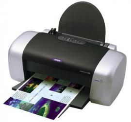 Цветной принтер Epson Stylus C63 с ПЗК и чернилами Цветной принтер Epson Stylus C63 с ПЗК и чернилами