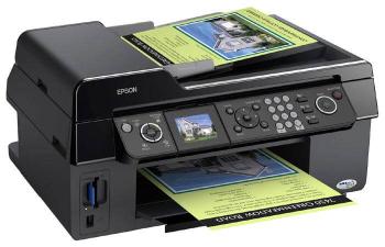 МФУ Epson Stylus CX9300F с ПЗК и чернилами