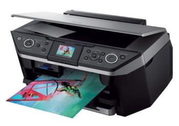 МФУ Epson Stylus Photo RX585 с ПЗК и чернилами