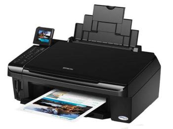 МФУ Epson Stylus TX550W с ПЗК и чернилами