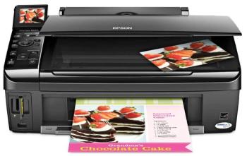 МФУ Epson Stylus NX415 с ПЗК и чернилами