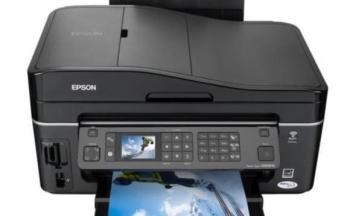 МФУ Epson Stylus Office SX610FW с ПЗК и чернилами