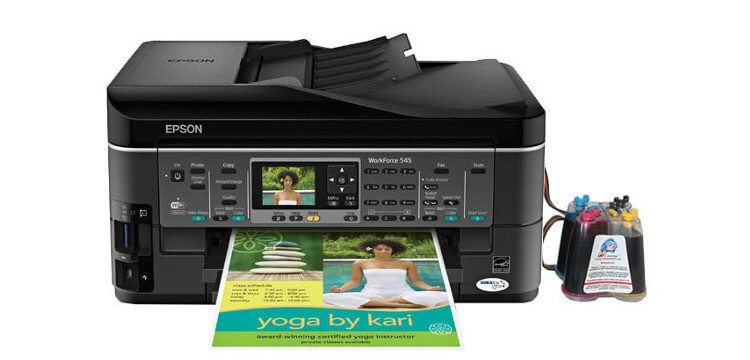 Фото Epson WorkForce 545 Refurbished с СНПЧ