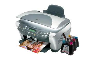 МФУ Epson Stylus Photo RX500 с СНПЧ и чернилами