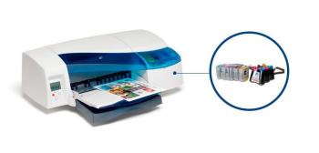 Плоттер HP DesignJet 10 с СНПЧ и чернилами
