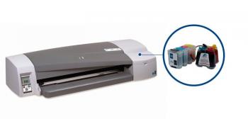 Плоттер HP DesignJet 111 с СНПЧ и чернилами
