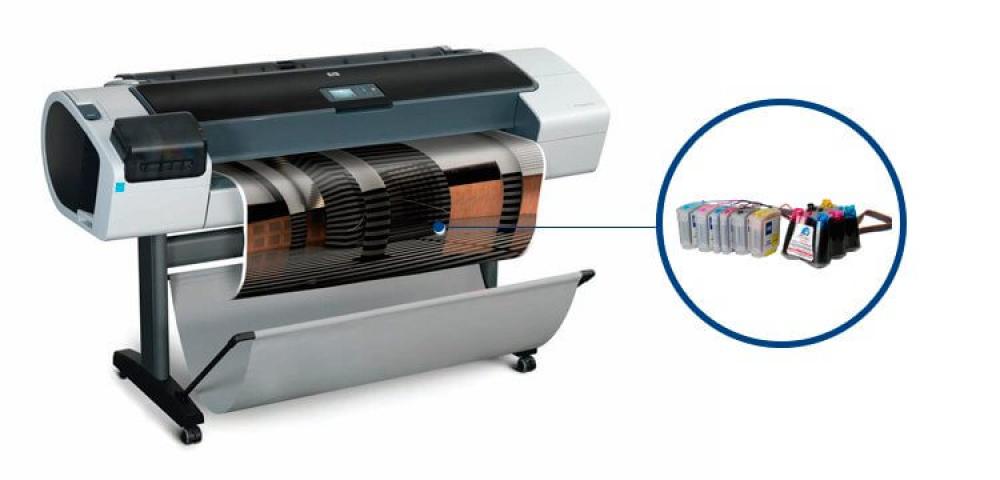 изображение Плоттер HP DesignJet T1200 с СНПЧ - изображение 1