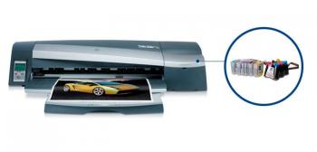 Плоттер HP DesignJet 120 с СНПЧ и чернилами