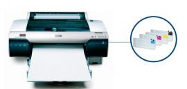 Плоттер Epson Stylus Pro 4450 с ПЗК и чернилами Плоттер Epson Stylus Pro 4450 с ПЗК и чернилами