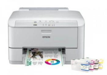 Цветной принтер Epson WorkForce Pro WP-4010 с ПЗК и чернилами