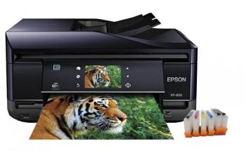 МФУ Epson Expression Premium XP-800 с ПЗК и чернилами (Рус)