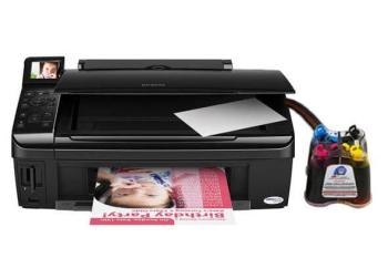 МФУ Epson Stylus SX405 с СНПЧ и чернилами
