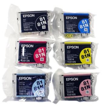 Комплект оригинальных картриджей Epson T50 (T081, повышенной емкости)