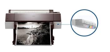 Плоттер Epson Stylus Pro 9890 с ПЗК и чернилами