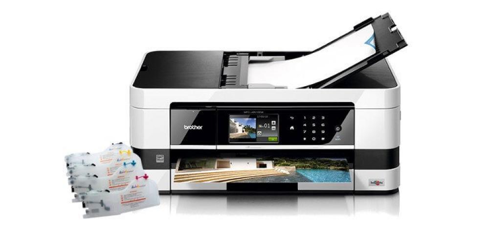 изображение МФУ Brother MFC-J2510 с ПЗК и чернилами - изображение 1