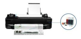 Плоттер HP Designjet T120 с СНПЧ и чернилами Плоттер HP Designjet T120 с СНПЧ и чернилами