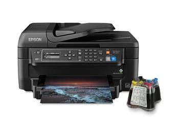 МФУ Epson Workforce WF-2650 с СНПЧ и чернилами (Уценка)
