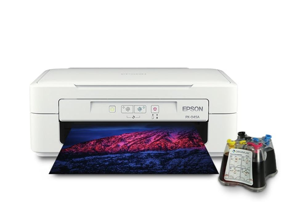изображение МФУ Epson Colorio PX-045A с СНПЧ и чернилами - изображение 1