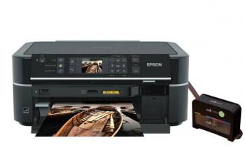 МФУ Epson Stylus Photo TX650 с СНПЧ и чернилами INKSYSTEM Original