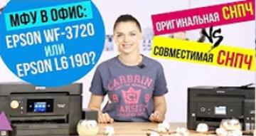 МФУ в офис: Epson L6190 или Epson WF-3720? Сравнительный обзор с Дариной