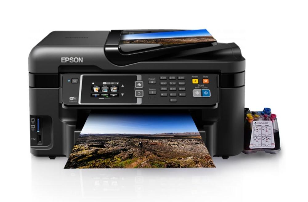 изображение МФУ Epson Workforce WF-3620 Refurbished by Epson с СНПЧ и чернилами (Уценка) - изображение 1