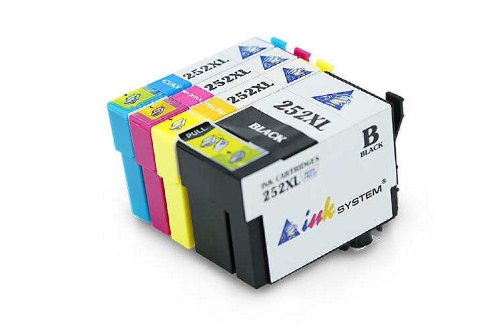изображение Комплект совместимых картриджей T252XL (C/M/Y/Bk) для Epson Workforce WF-3620 - изображение 1