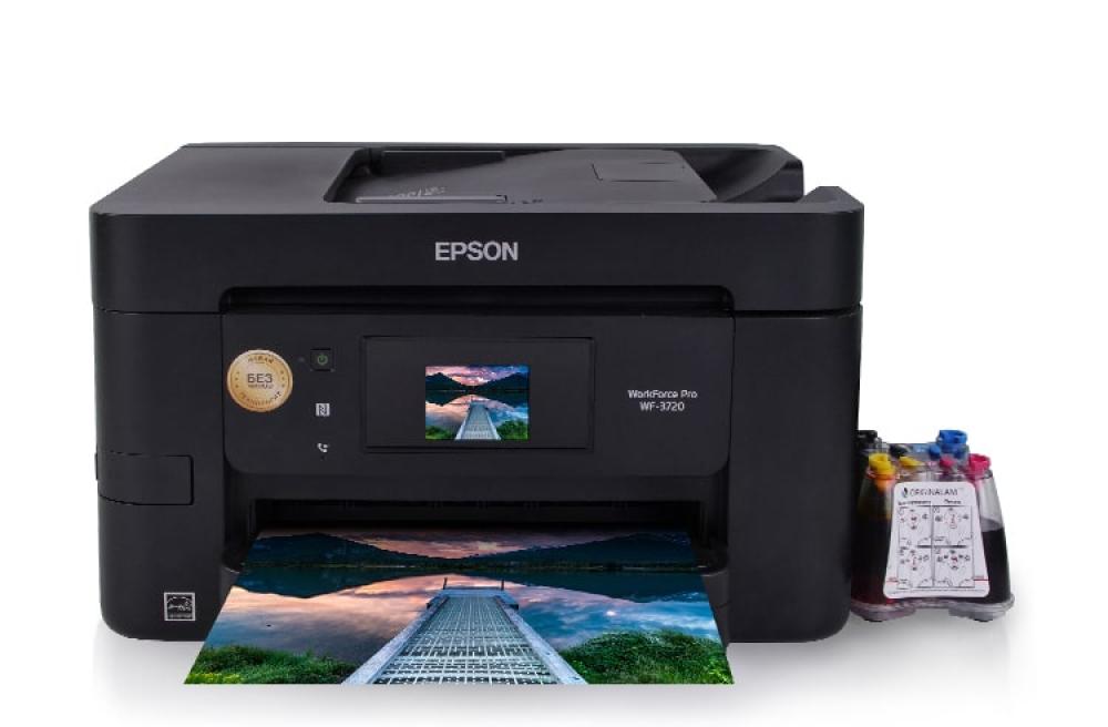 изображение МФУ Epson WorkForce Pro WF-3720DWF с СНПЧ и чернилами - изображение 1
