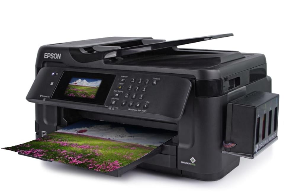 изображение МФУ Epson WorkForce WF-7710DWF с БСНПЧ и чернилами ORIGINALAM.NET - изображение 1