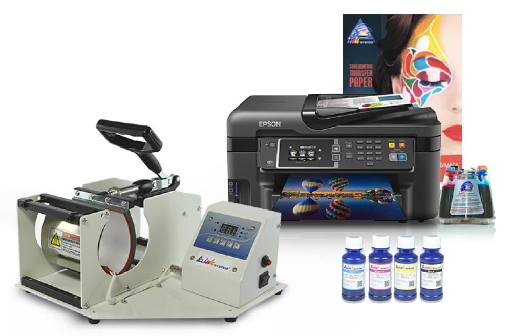 изображение Термопресс INKSYSTEM M-01 для кружек и МФУ Epson WF-3620 с набором для сублимационной печати - изображение 1