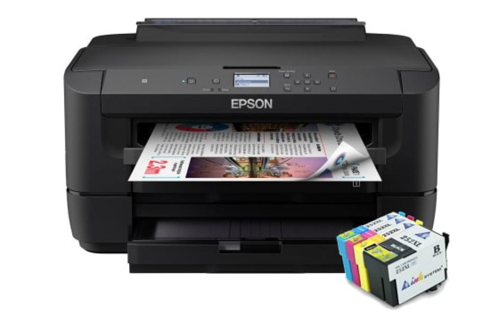изображение Принтер Epson WorkForce WF-7210DTW с картриджами INKSYSTEM - изображение 1