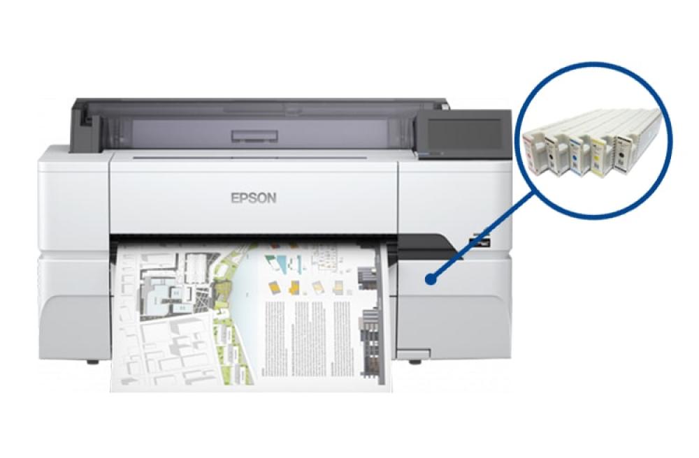 изображение Плоттер Epson SureColor SC-T3400N с ПЗК и чернилами (без стенда) - изображение 1