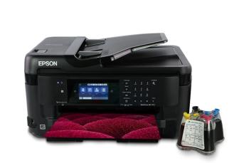 МФУ Epson WorkForce WF-7710DWF с СНПЧ и чернилами (Уценка)
