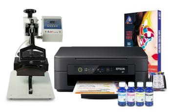 Кепочный термопресс INKSYSTEM B-01 и МФУ Epson XP-2100 с набором для сублимационной печати