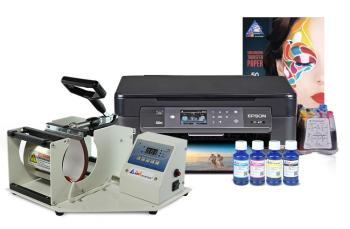 Термопресс INKSYSTEM M-01 для кружек и МФУ Epson XP-452 с набором для сублимационной печати