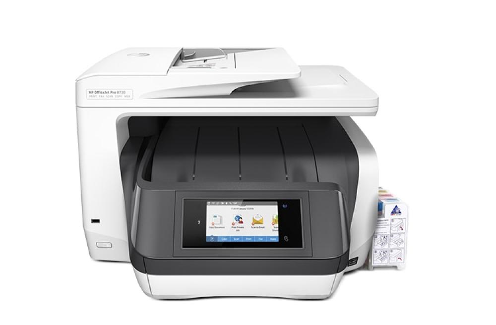 изображение МФУ HP OfficeJet Pro 8730 с СНПЧ и чернилами - изображение 1