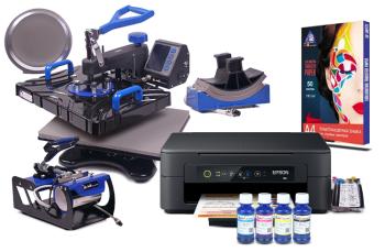 Многофункциональный термопресс INKSYSTEM SP Combo 5 29*38 см 5 в 1 и МФУ Epson XP-2100 с набором для сублимационной печати