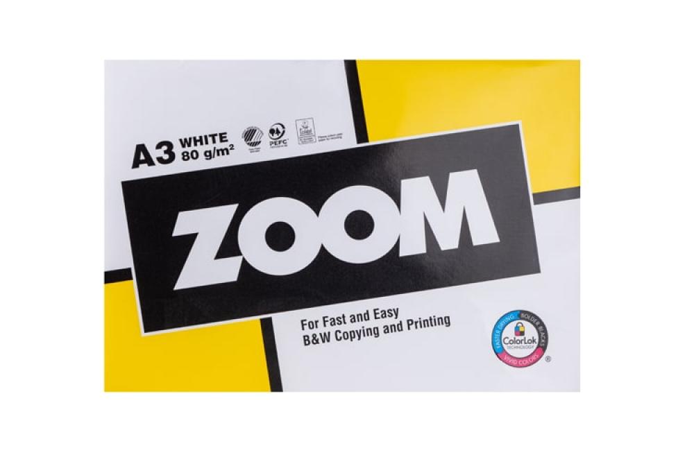 изображение Офисная бумага Zoom A3, 80g/m2, 500л - изображение 1