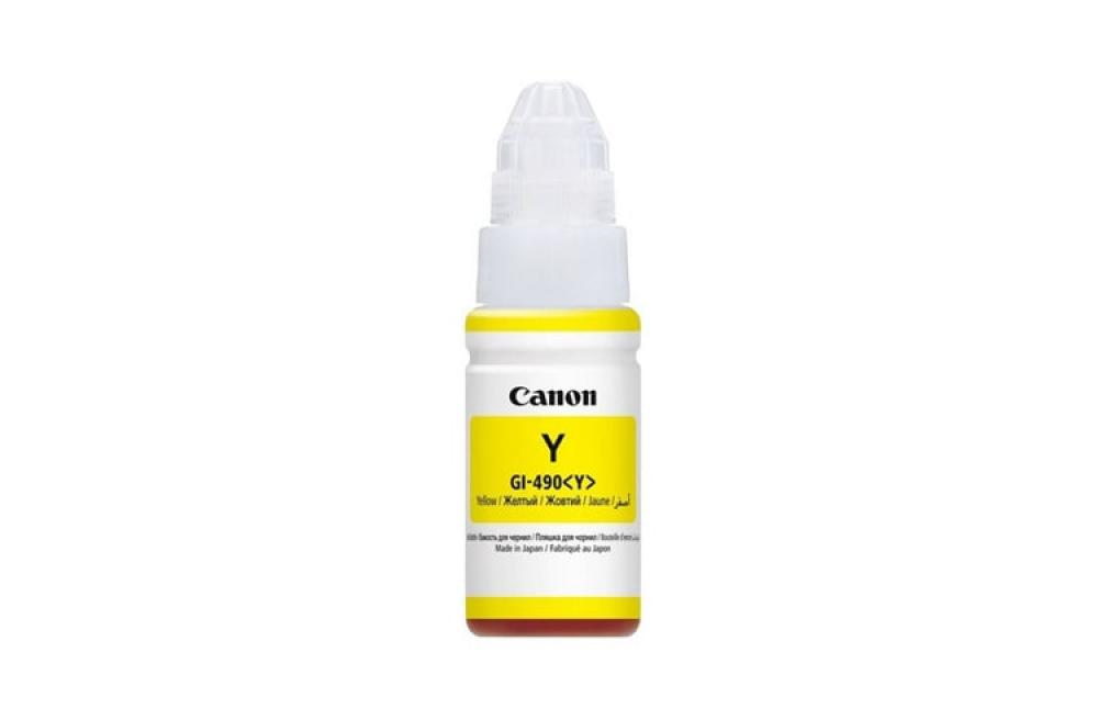 изображение Оригинальные чернила для Canon GI-490 Yellow (70 мл) - изображение 1