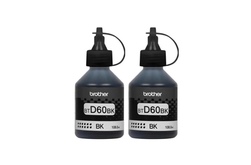 изображение Оригинальные чернила для Brother BTD60BK Black (108 мл) - 2шт - изображение 1
