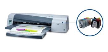 Плоттер HP DesignJet 110 plus с СНПЧ и чернилами