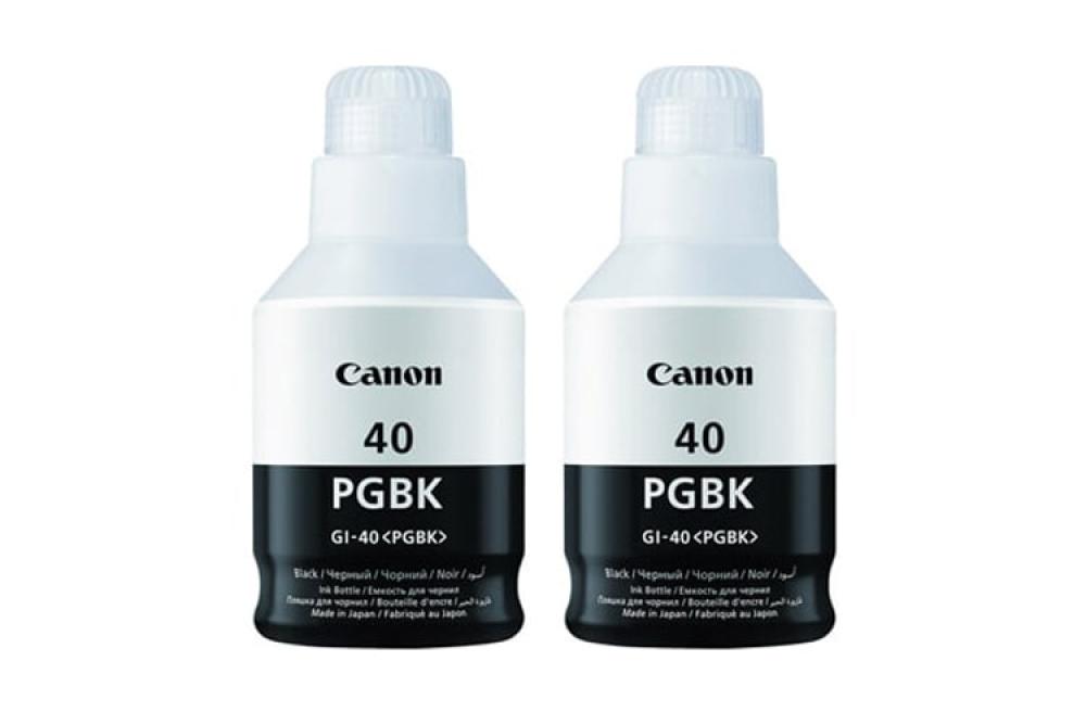 изображение Оригинальные чернила для Canon GI-40 Black (135 мл) - 2шт - изображение 1