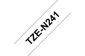 Brother TZeN241 - неламинированная лента, черный на белом, 18 мм х 8 м