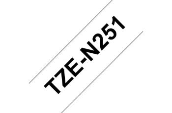 Brother TZeN251 - неламинированная лента, черный на белом, 24 мм х 8 м