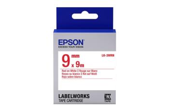 Лента стандартная Epson LK3WRN красный/белый, 9 мм х 9 м