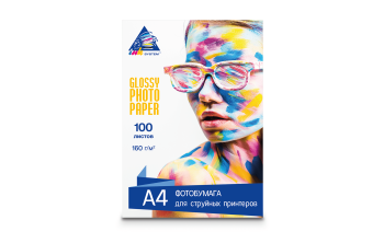 Глянцевая фотобумага INKSYSTEM Glossy Photo Paper 160g, A4, 100 листов