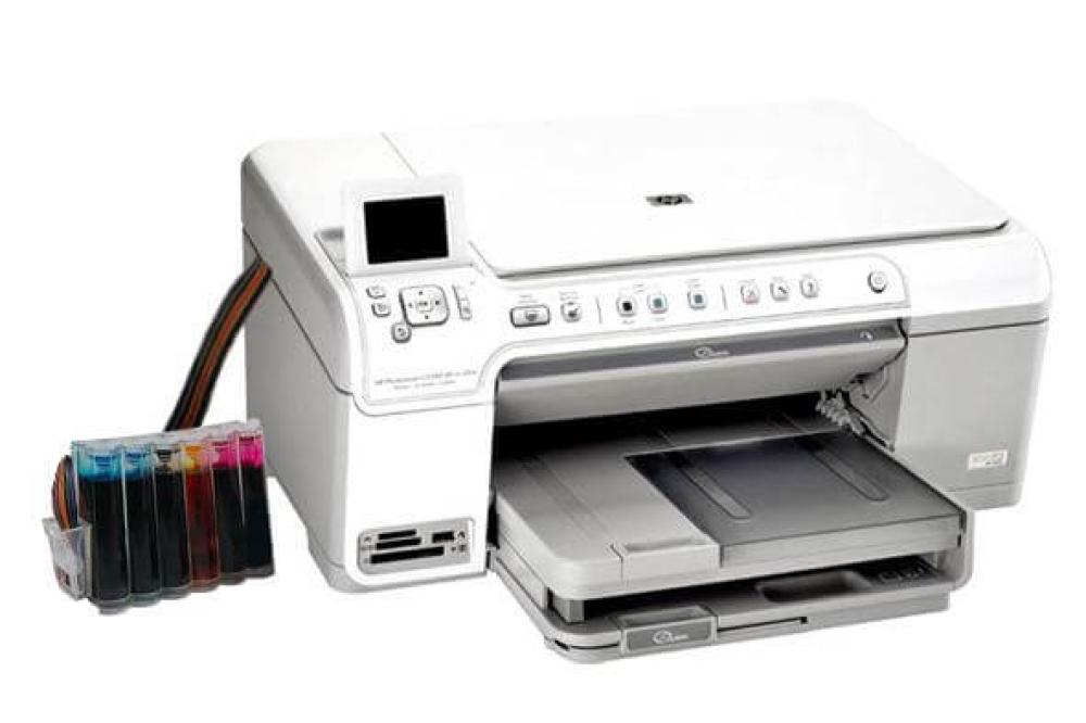изображение МФУ HP Photosmart C5383 с СНПЧ - изображение 1