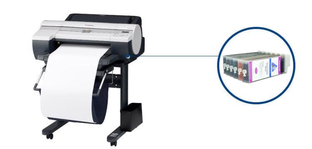 изображение Плоттер Canon imagePROGRAF LP17 с ПЗК и чернилами - изображение 1
