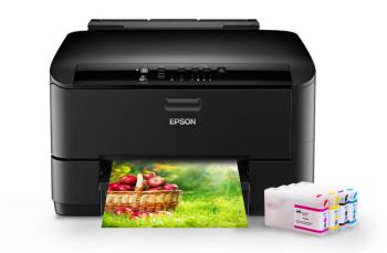 Цветной принтер Epson WorkForce Pro WP-4020 с ПЗК и чернилами